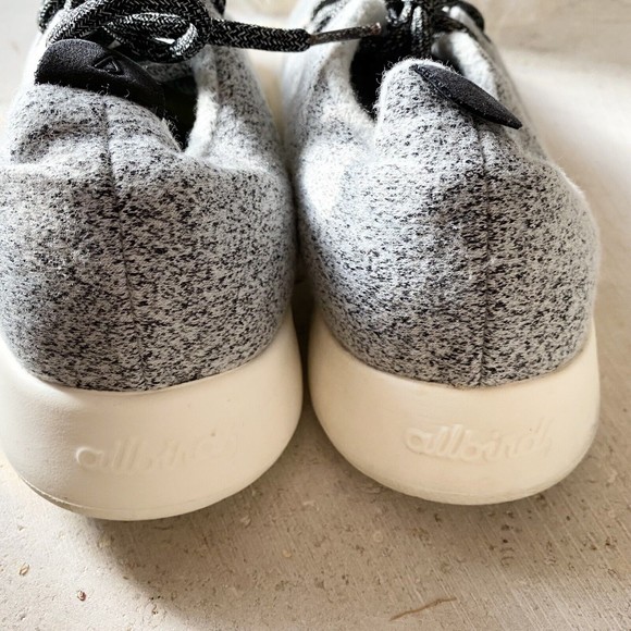 Allbirds Wool Runner Shoes Men's US 11 Gray w/ White Sole - Picture 10 of 11